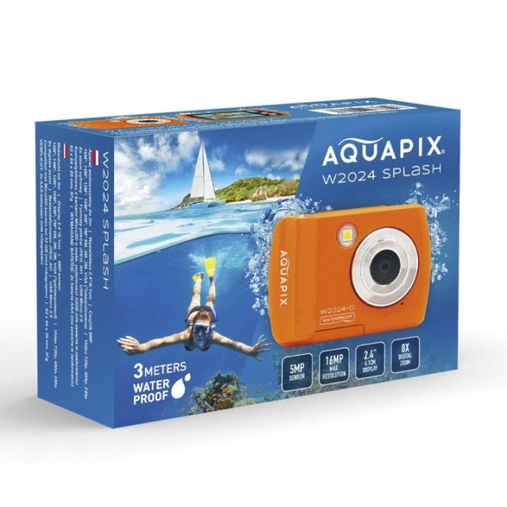 Vandeniui atspari veiksmo kamera Easypix Aquapix W2024, oranžinė