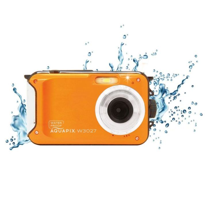 Povandeninis fotoaparatas Easypix Aquapix W3027 Wave, oranžinis