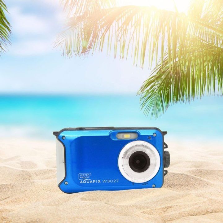 Povandeninis fotoaparatas Easypix Aquapix W3027 Wave, mėlynas