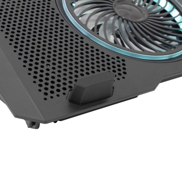Nešiojamojo kompiuterio aušinimo stovas su RGB White Shark AURORA GCP-13, 17,3 colio, juodas