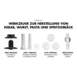 Planetinis virtuvinis plaktuvas su smulkintuvo priedu Gastroback Design Advanced Digital, 600 W, 5 l