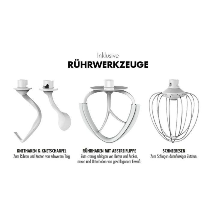 Planetinis virtuvinis plaktuvas su smulkintuvo priedu Gastroback Design Advanced Digital, 600 W, 5 l