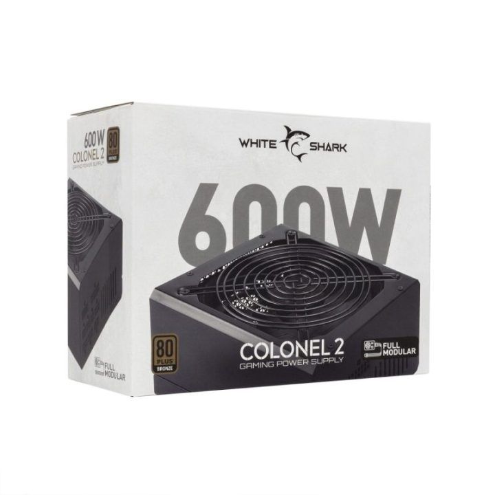Kompiuterio maitinimo blokas White Shark Colonel-2, 600 W, juodas