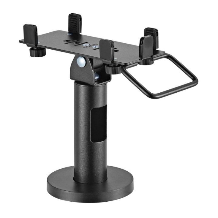 POS terminalo laikiklis su pasukimu ir vertikaliu pakreipimu Sbox PTM-05, juodas