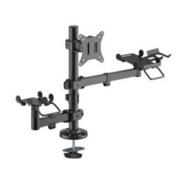 POS terminalo, spausdintuvo ir monitoriaus laikiklis Sbox PTM-02S, juodas