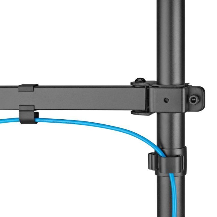POS terminalo, spausdintuvo ir monitoriaus laikiklis Sbox PTM-02S, juodas