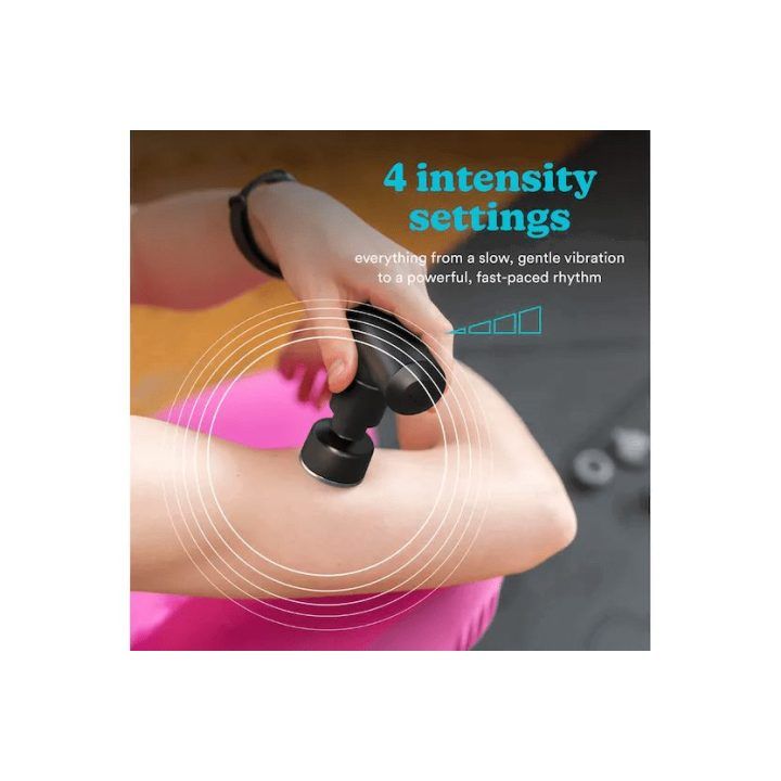 Mini masažinis pistoletas Homedics MYTI, antracito spalvos