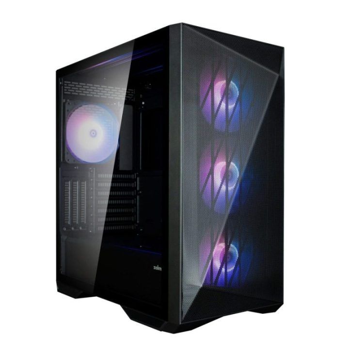 Kompiuterio korpusas ATX Mid-Tower su 4 ARGB ventiliatoriais Zalman Z9 Iceberg, juodas