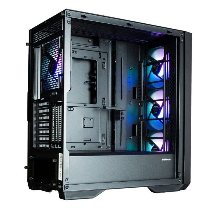 Kompiuterio korpusas ATX Mid-Tower su 4 ARGB ventiliatoriais Zalman Z9 Iceberg, juodas