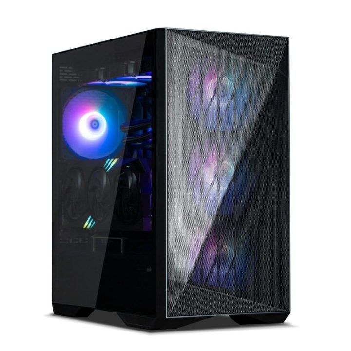 Kompiuterio korpusas ATX Mid-Tower su 4 ARGB ventiliatoriais Zalman Z9 Iceberg, juodas
