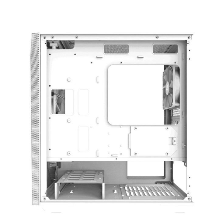 Kompiuterio korpusas mATX su 3 × 120 mm ventiliatoriais Zalman Z1 Iceberg, baltas