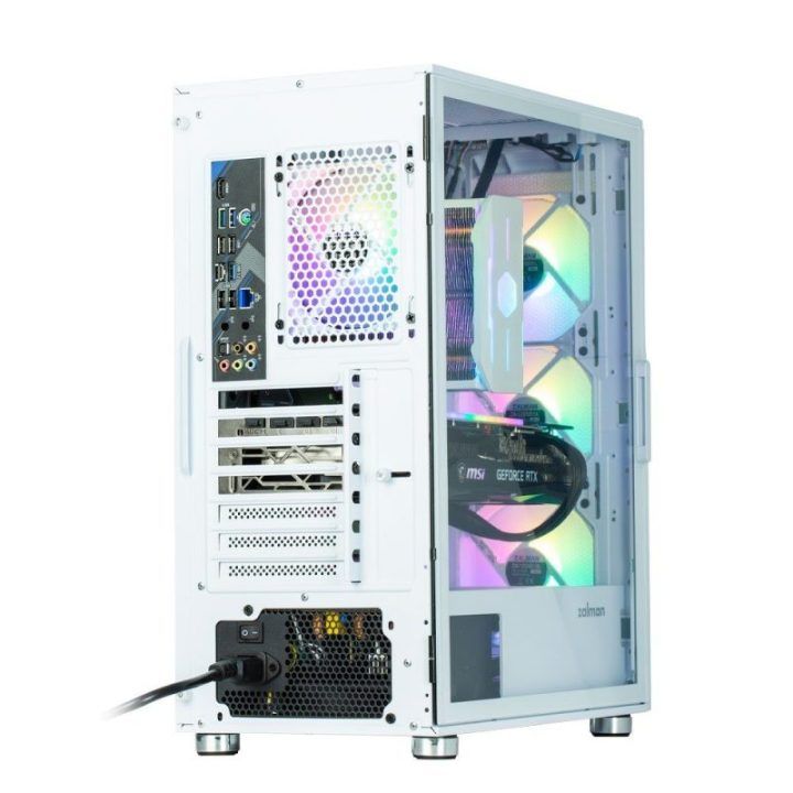 Kompiuterio korpusas su 4 RGB ventiliatoriais Zalman I3 NEO, baltas