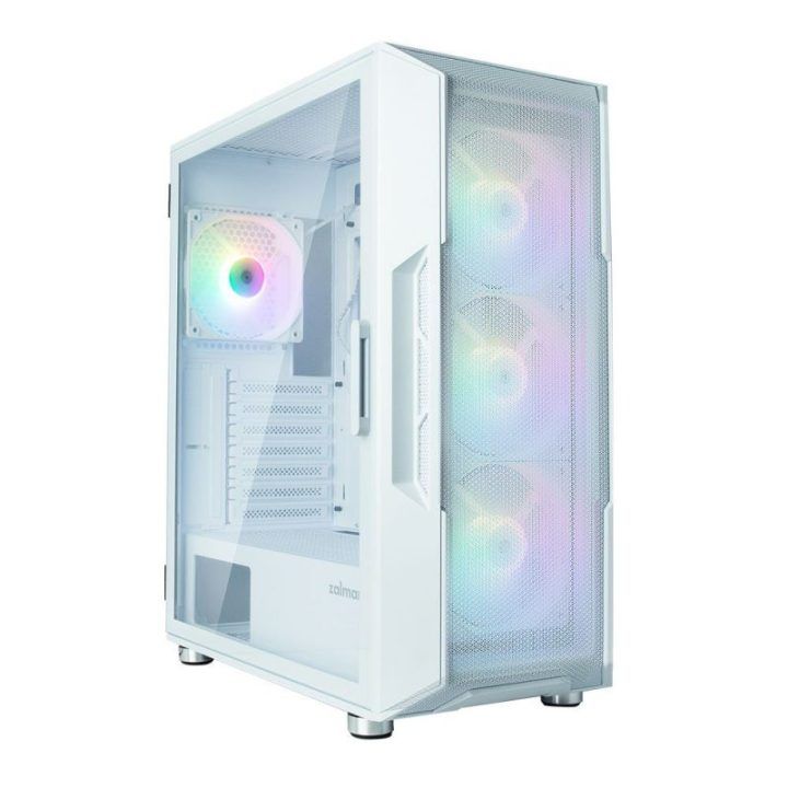 Kompiuterio korpusas su 4 RGB ventiliatoriais Zalman I3 NEO, baltas