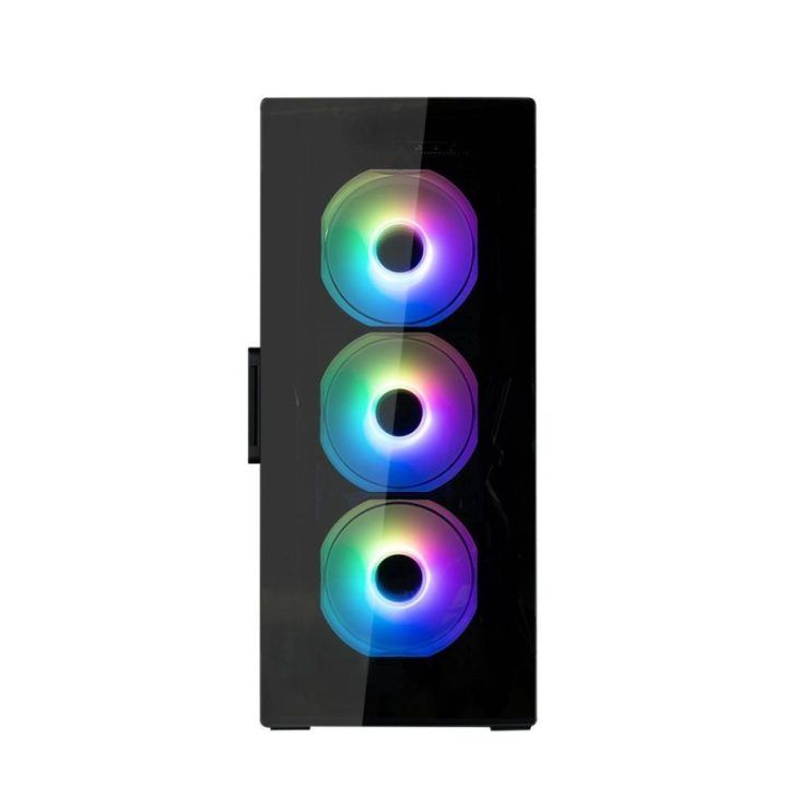Kompiuterio korpusas Zalman I3 NEO TG, 4 RGB ventiliatoriai, juodas
