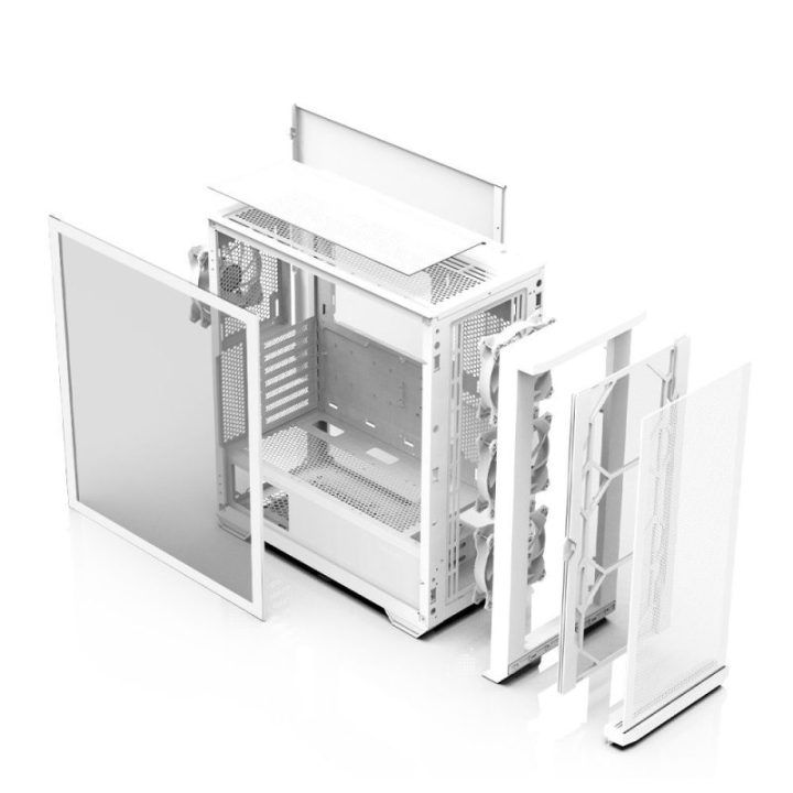 ATX kompiuterio korpusas su 4 ARGB ventiliatoriais Zalman Z10 DUO, baltas