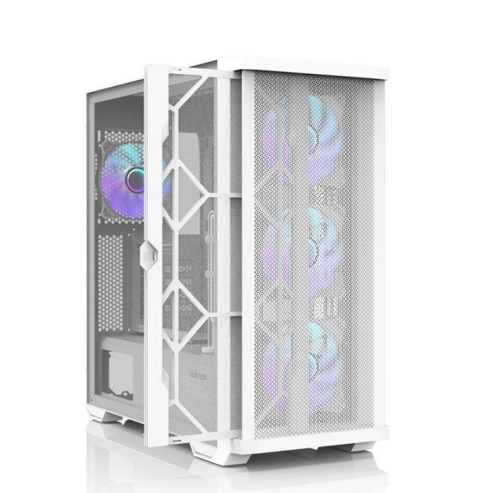 ATX kompiuterio korpusas su 4 ARGB ventiliatoriais Zalman Z10 DUO, baltas