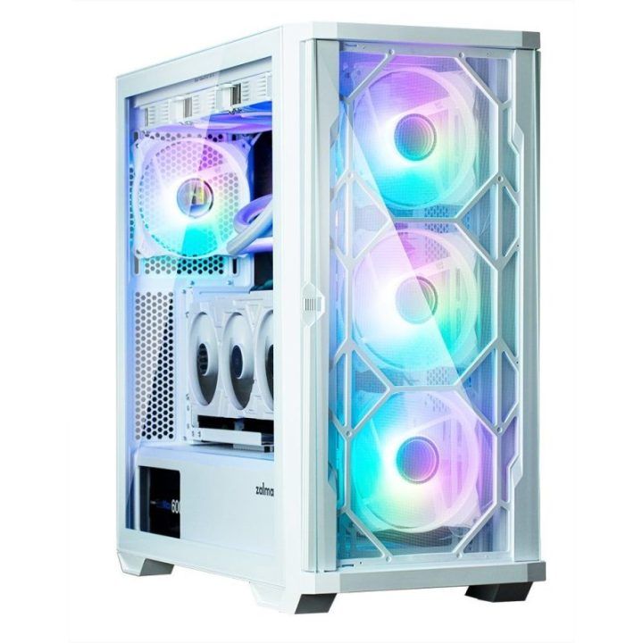 ATX kompiuterio korpusas su 4 ARGB ventiliatoriais Zalman Z10 DUO, baltas