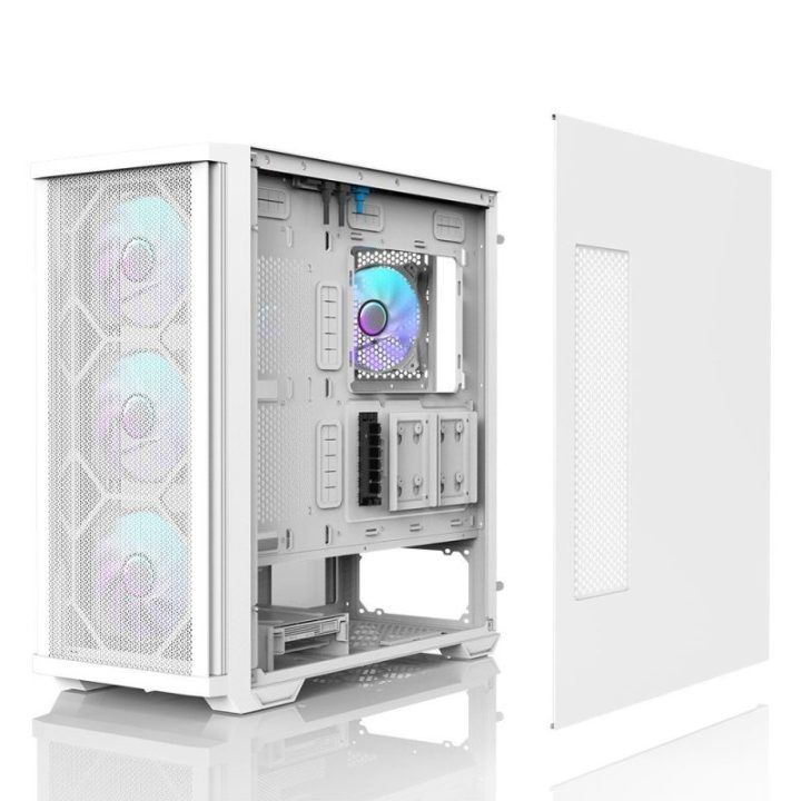 ATX kompiuterio korpusas su 4 ARGB ventiliatoriais Zalman Z10 DUO, baltas