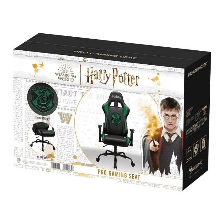 Žaidimų kėdė su Harry Potter Slytherin motyvu Subsonic