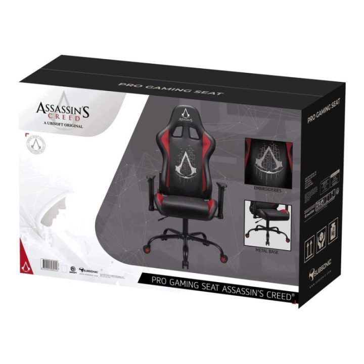 Žaidimų kėdė su Assassin’s Creed motyvu Subsonic Pro