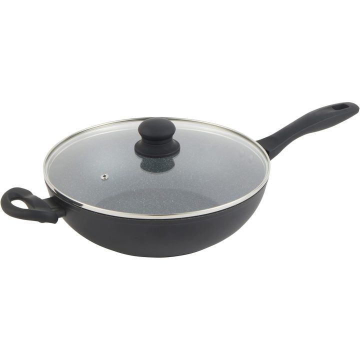 Wok keptuvė su marmuro efekto danga Russell Hobbs Metallic Marble, 28 cm