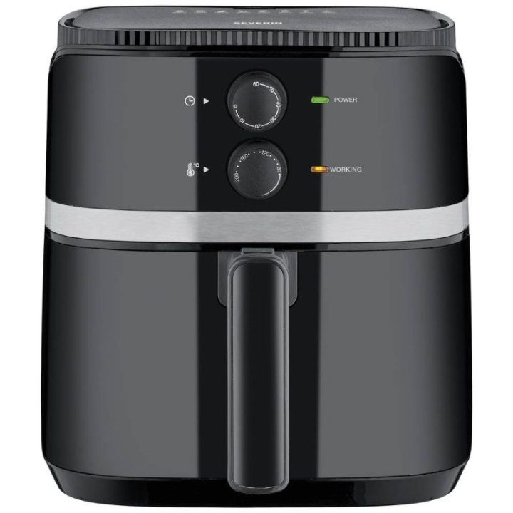 Karšto oro gruzdintuvė Severin FR 2452, 5 l, 1500 W, juoda su sidabrine