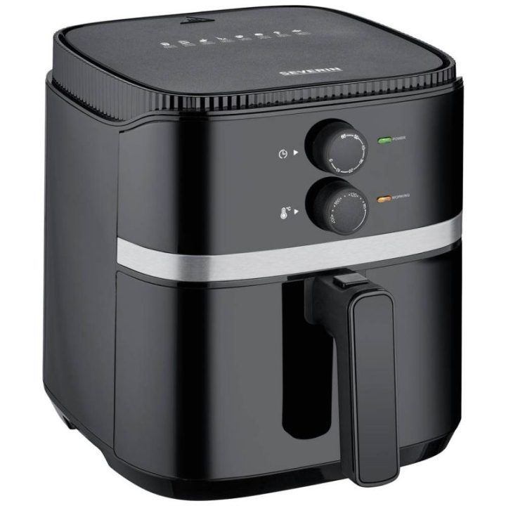 Karšto oro gruzdintuvė Severin FR 2452, 5 l, 1500 W, juoda su sidabrine