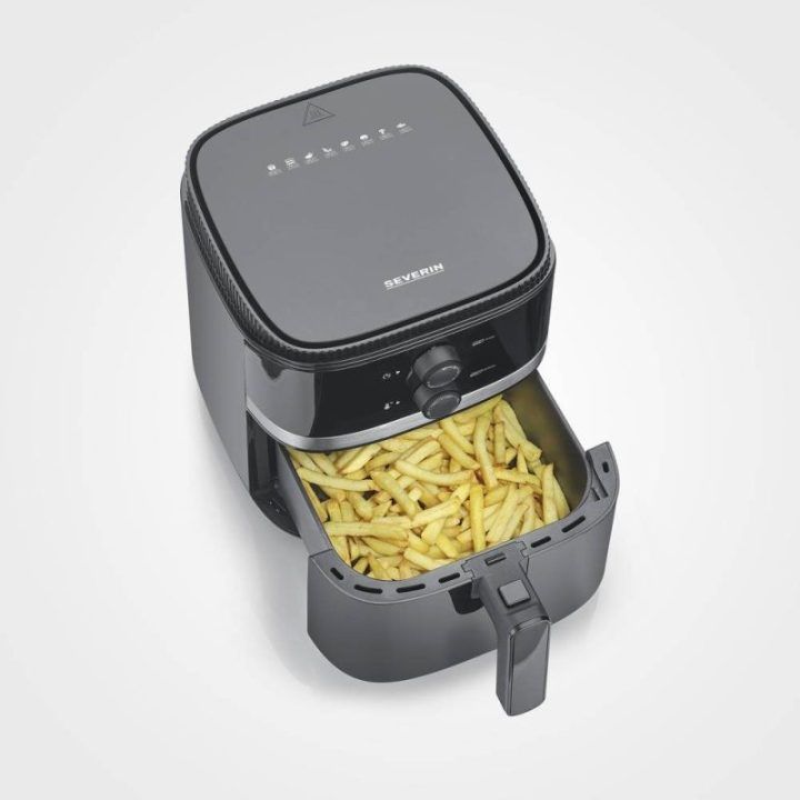 Karšto oro gruzdintuvė Severin FR 2452, 5 l, 1500 W, juoda su sidabrine