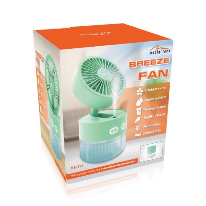 Ventiliatorius su ultragarsiniu drėkinimu Media-Tech MT6515, 350 ml