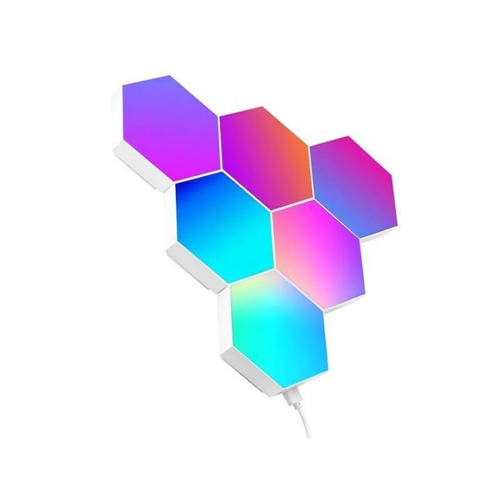 Šešiakampių LED šviestuvų rinkinys Tracer Ambience, 6 vnt