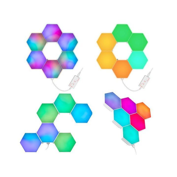 Šešiakampių LED šviestuvų rinkinys Tracer Ambience, 6 vnt