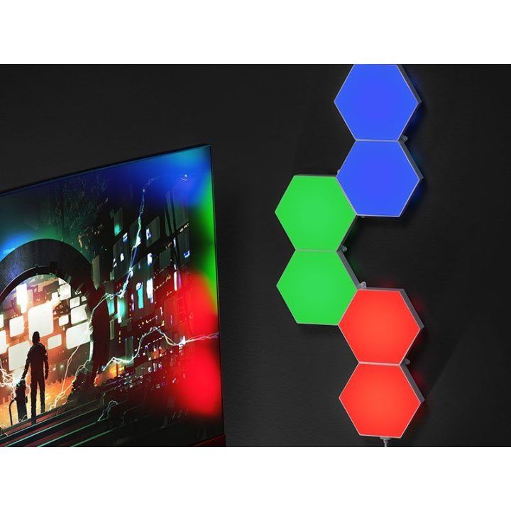 Šešiakampių LED šviestuvų rinkinys Tracer Ambience, 6 vnt