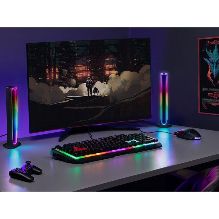 Dekoratyvinių RGB LED šviestuvų rinkinys Tracer Ambience Smart Vibe, 2 vnt