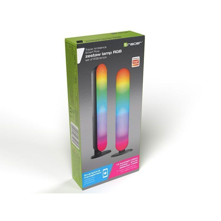 Foninio apšvietimo LED šviestuvų rinkinys Tracer Ambience Smart Flow, 2 vnt