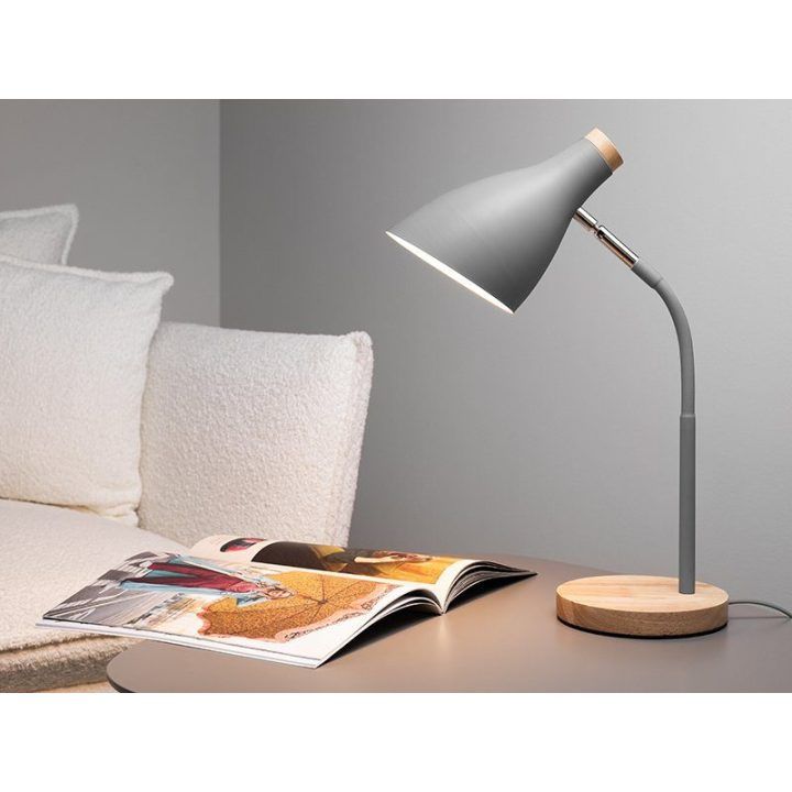 Stalinė lempa su E27 lizdu Tracer Scandi, 40 W, 40 × 15 × 17 cm, pilka
