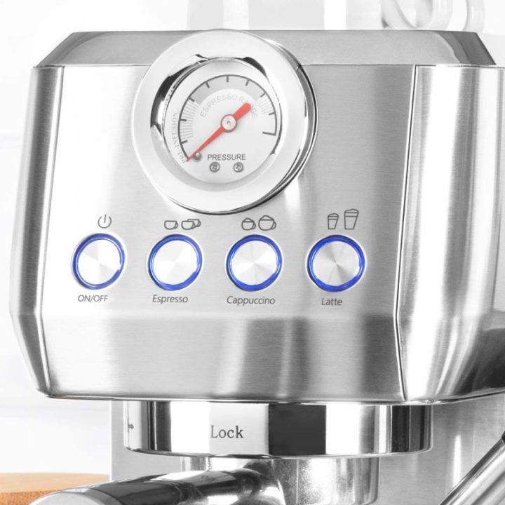 Espreso kavos aparatas su portafiltru ir automatiniu pieno plakikliu Gastroback Design Espresso Piccolo Pro M, 1350 W