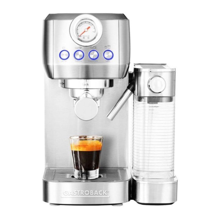 Espreso kavos aparatas su portafiltru ir automatiniu pieno plakikliu Gastroback Design Espresso Piccolo Pro M, 1350 W