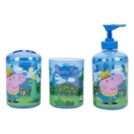 Vonios reikmenų rinkinys su Peppa Pig personažais, 3 vnt