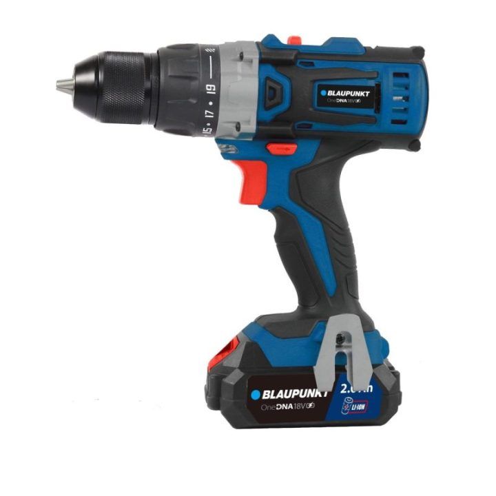 Akumuliatorinis gręžtuvas su metaliniu griebtuvu Blaupunkt CD7010, 18 V