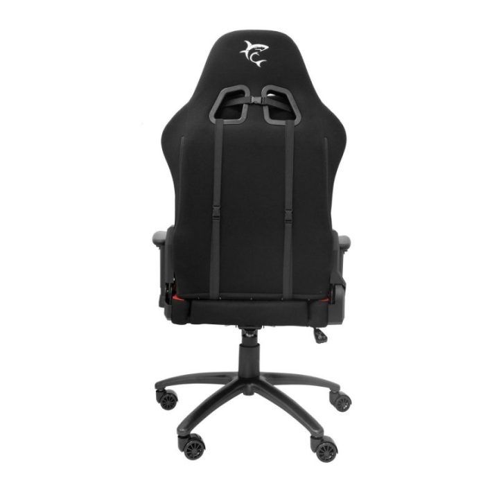 Žaidimų kėdė su 2D porankiais White Shark DARK DEVIL, juoda