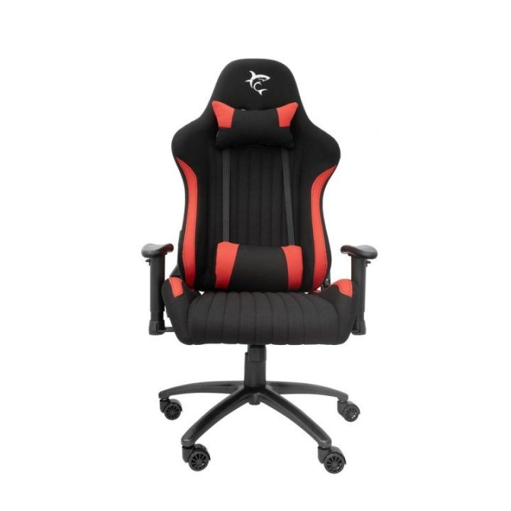 Žaidimų kėdė su 2D porankiais White Shark DARK DEVIL, juoda