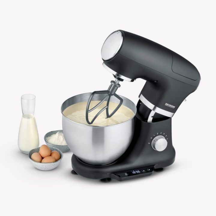 Planetinis virtuvinis kombainas Severin KM 3898, 5,5 l, 1000 W, juodas