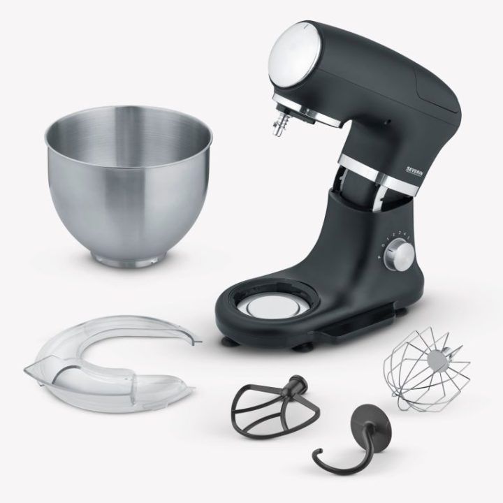 Planetinis virtuvinis kombainas Severin KM 3898, 5,5 l, 1000 W, juodas