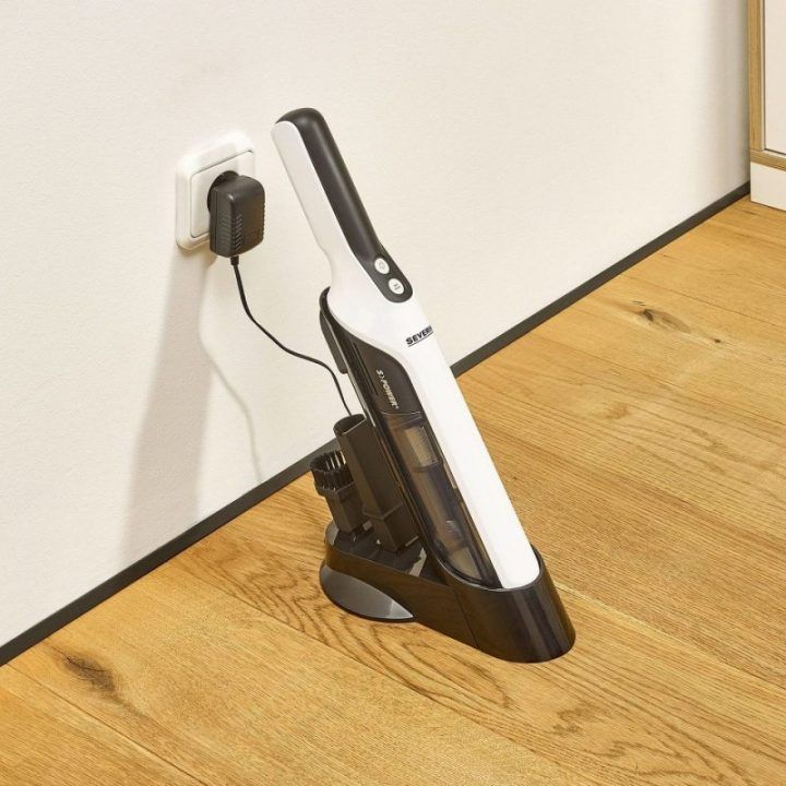 Belaidis siurblys gyvūnų plaukams Severin HV 7140, 120 W, juodos ir baltos spalvos