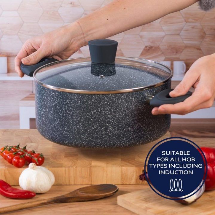 Puodų ir keptuvių rinkinys Russell Hobbs Nightfall, 5 vnt