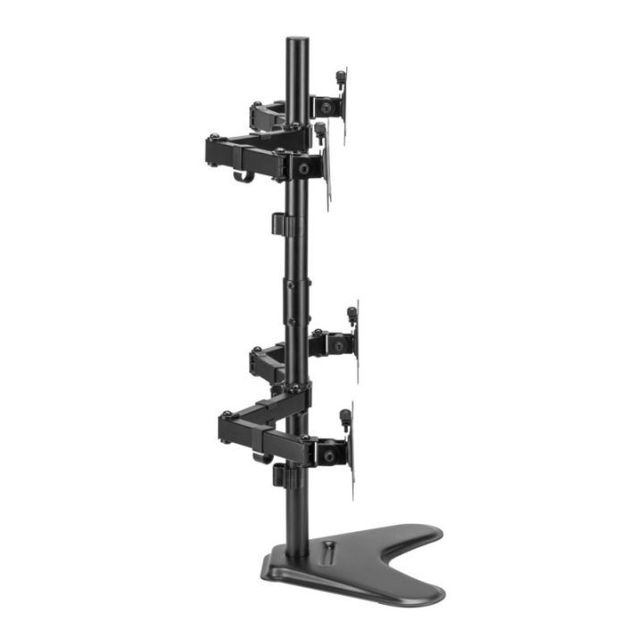 Keturių monitorių stovas Sbox LCD-F048-2, 17–32 colių, juodas