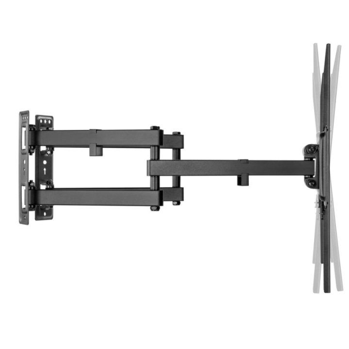 Pakreipiamas ir pasukamas sieninis televizoriaus laikiklis Sbox PLB-1348-2, juodas