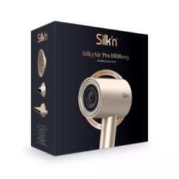 Plaukų džiovintuvas su vandens jonų technologija Silkn SilkyAir Pro, rožinio aukso spalvos