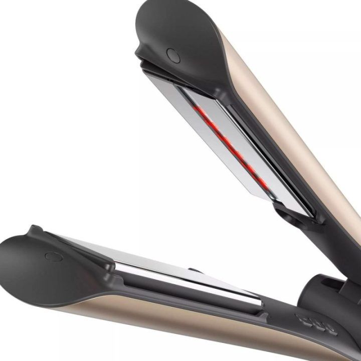 Infraraudonųjų spindulių plaukų tiesintuvas Silkn SilkyStraight, rožinio aukso spalvos