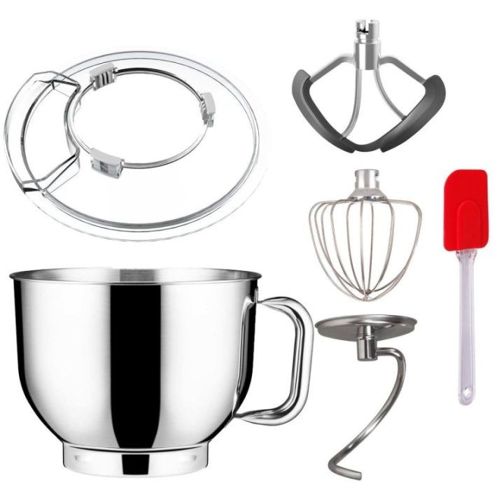 Planetinis plaktuvas su 6,5 l dubeniu Lovio ChefMaster, 1 800 W, pilkas